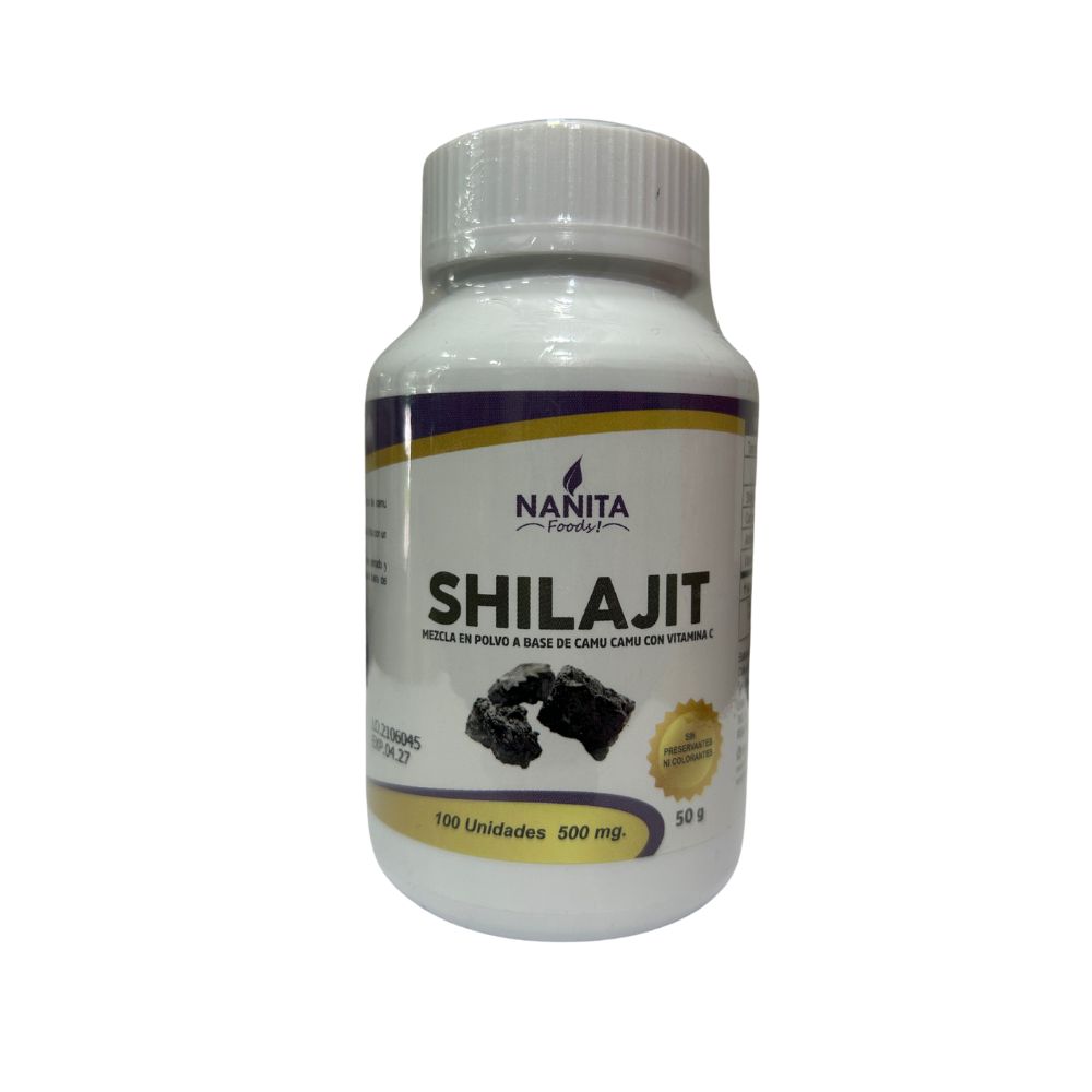 Shilajit en Cápsulas 500 mg x 100 u - Nanita