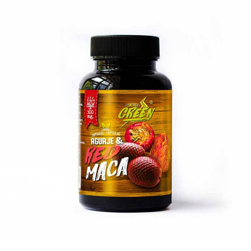 Capsulas de maca roja + aguaje 100u x 500mg - Amazon Andes